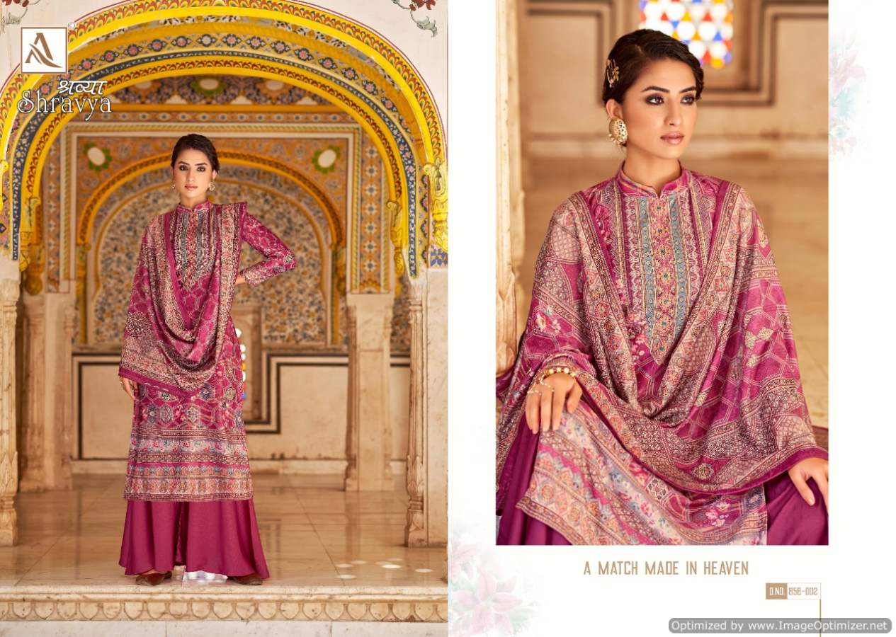 Alok Shravya Digital Printed Velvet Wear Pashmina Collection